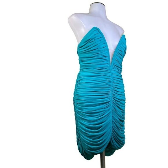 Michael Costello xREVOLVE Annette Mini Dress - Aqua - Picture 5 of 12